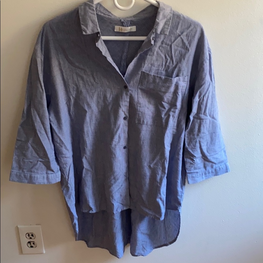 Striped oversized shirt